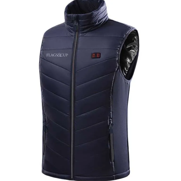 Bodywarmer chauffant mixte Espoo marine Flags&Cup