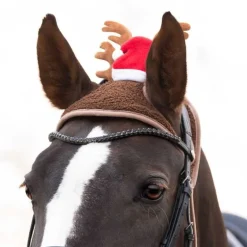 Bonnet de Noël avec bois pour chevaux QHP