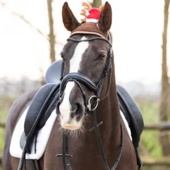 Bonnet de Noël avec bois pour chevaux QHP
