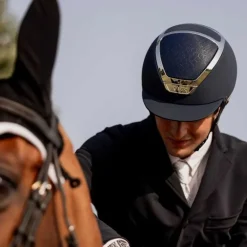 Casque Dogma Chrome KASK Navy Silver Taille 58