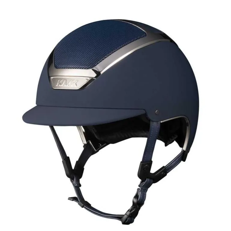 Casque Dogma Chrome KASK Navy Silver Taille 58