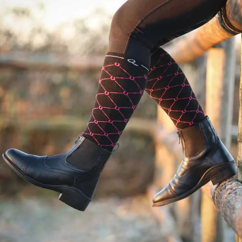 Chaussettes d'équitation Classic QHP Lot de 2 paires