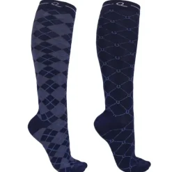 Chaussettes d'équitation Classic QHP Lot de 2 paires