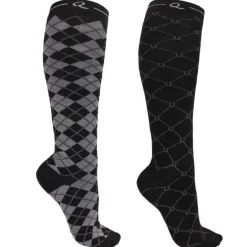 Chaussettes d'équitation Classic QHP Lot de 2 paires