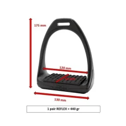 Etriers polymère Compositi Reflex plancher large