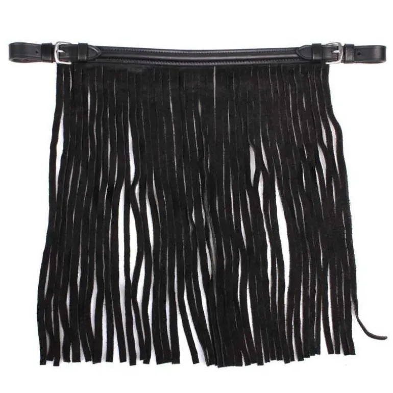 Frontal chasse mouches en cuir QHP