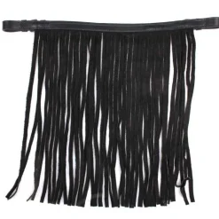 Frontal chasse mouches en cuir QHP