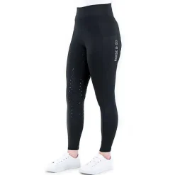 Legging d’équitation pour femme full grip Noir Nantano Horse & Go