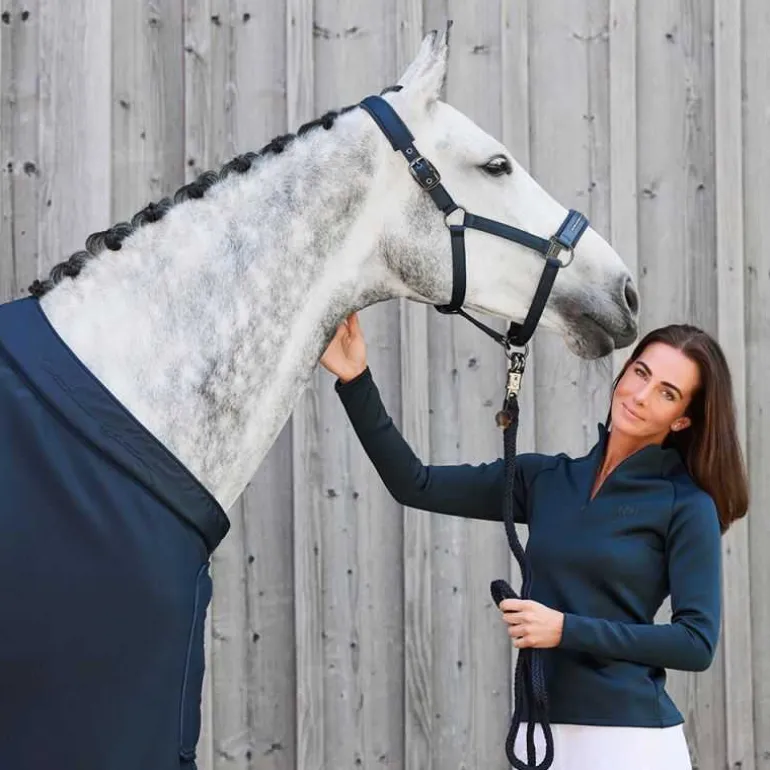 Licol double pin glossy Platinium Eskadron