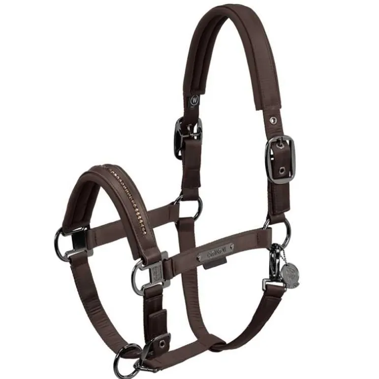 Licol double pin glossy Platinium Eskadron