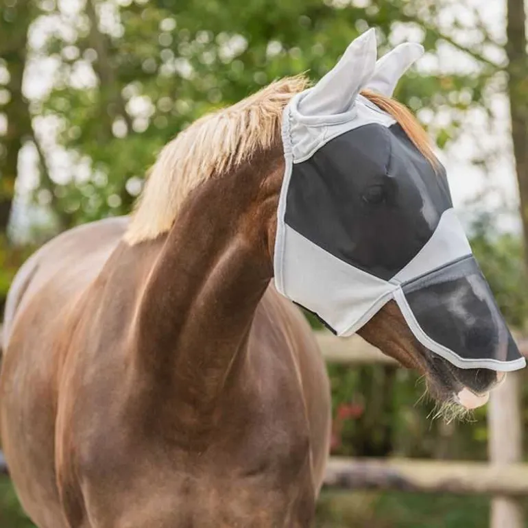 Masque anti-mouches anti-UV avec oreilles QHP