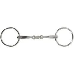 Mors 2 anneaux double brisure anatomique Acier sablé QHP