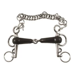 Mors pelham caoutchouc à petites branches Umbria