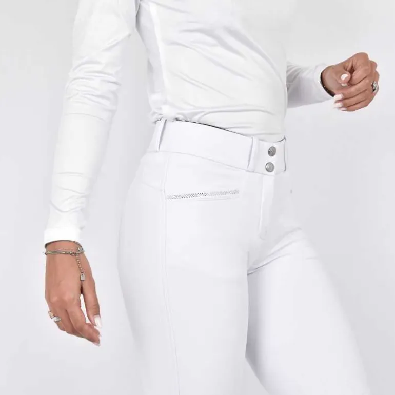 Pantalon d'équitation pour femme Diamant Time To Ride Blanc