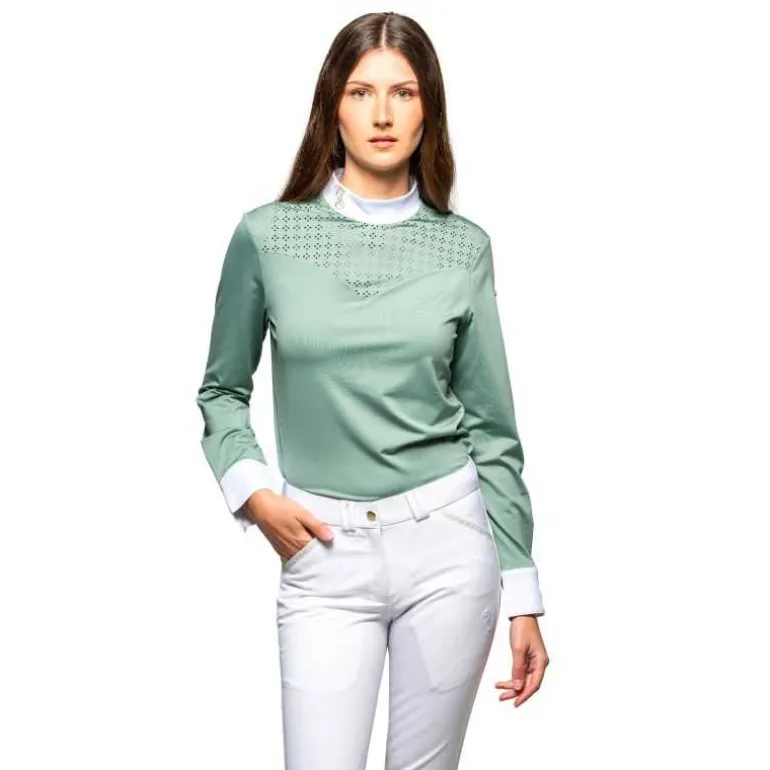 Polo de Concours Femme Isla ML Flags & Cup