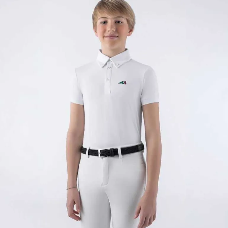 Polo de concours pour garçon Jeremyk Equiline