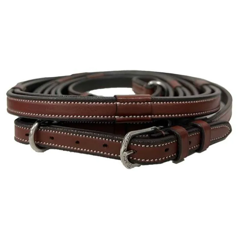 Rênes à poignées en cuir Flags & Cup