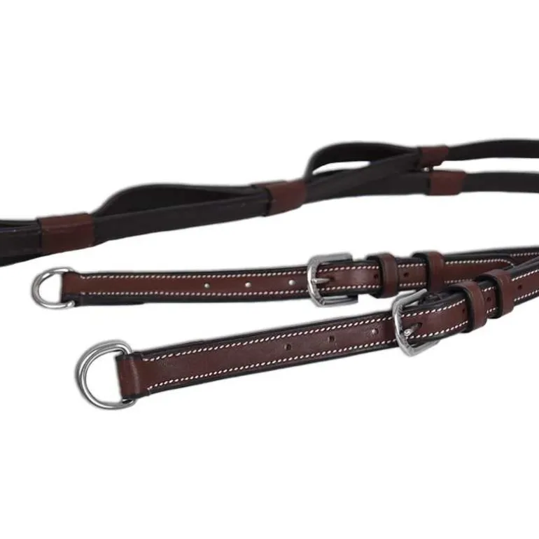 Rênes à poignées en cuir Flags & Cup