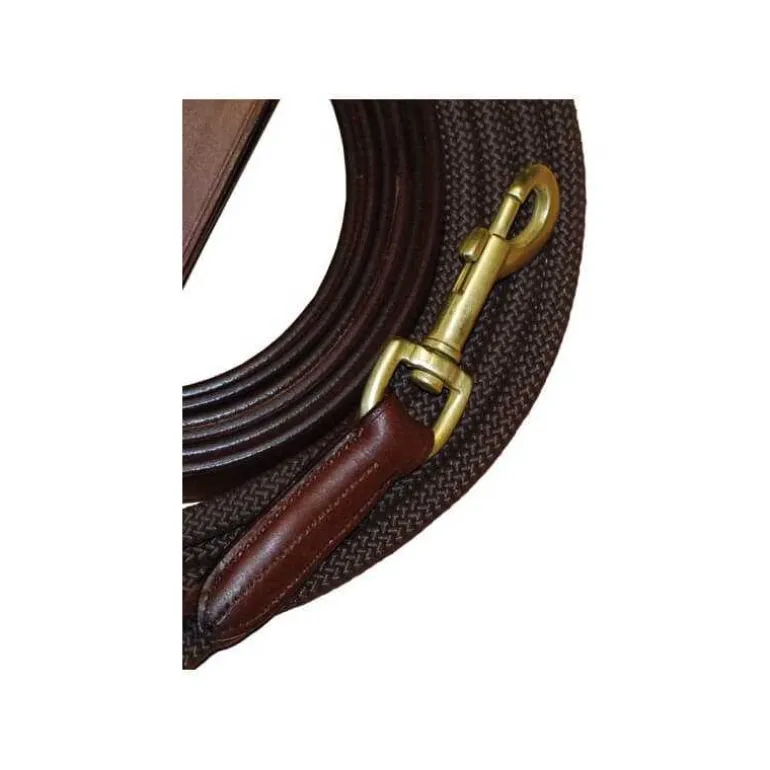 Rênes allemandes cuir + corde Stationata