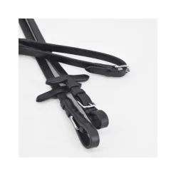 Rênes Caoutchouc 16mm Stationata Boucle Argent