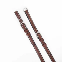 Rênes en caoutchouc ultra-grip avec 7 arrêtoirs Flags & Cup