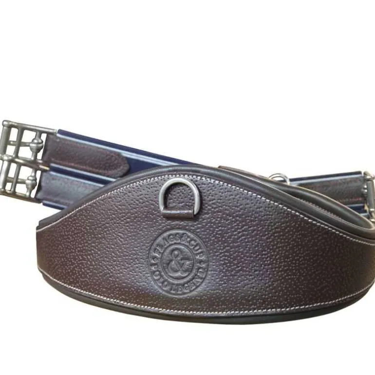 Sangle anatomique en cuir grainé Flags&Cup