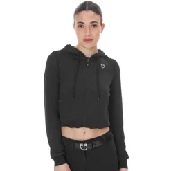 Sweat court zippé pour femme Equestro