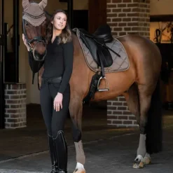 Tapis de selle dressage Glossy Platinium Eskadron