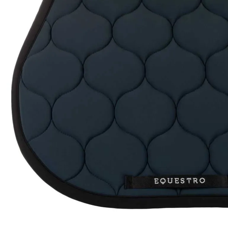Tapis de selle mixte Black Line Equestro Marine