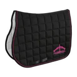 Tapis de selle mixte couleur Noir-Rose Veredus