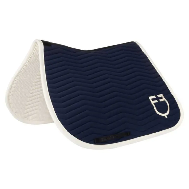 Tapis de selle mixte Wave Equestro Marine antique White