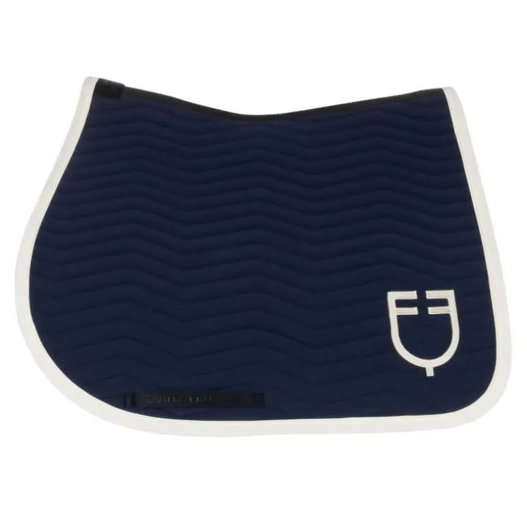 Tapis de selle mixte Wave Equestro Marine antique White