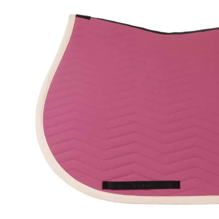 Tapis de selle mixte Wave Equestro Chateau Rose antique White